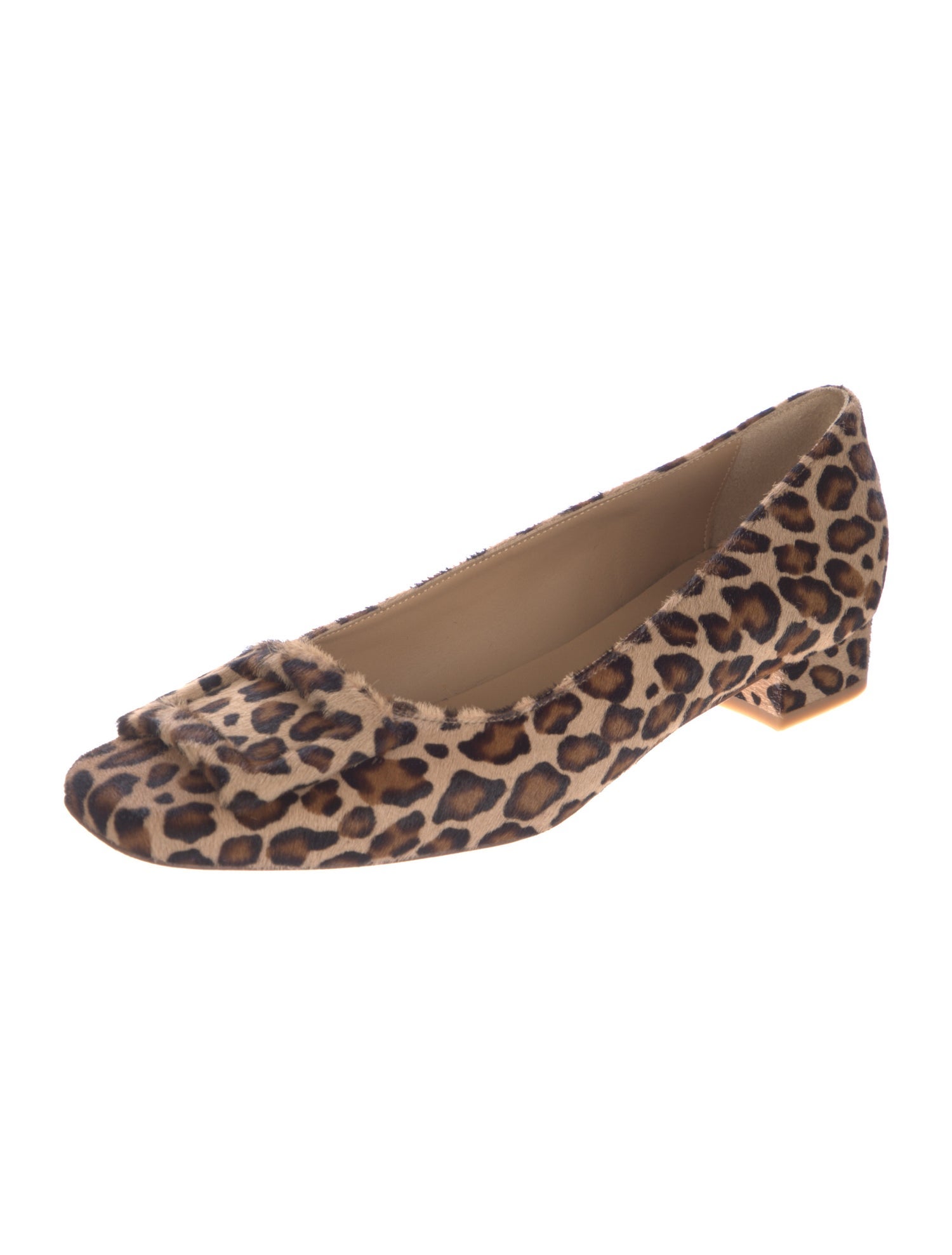 Ann Mashburn Ponyhair Animal Print Ballet Flats